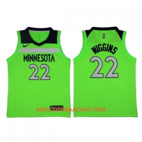 Maillot NBA Minnesota Timberwolves Andrew Wiggins 22 Nike 2017-18 Vert Swingman - Homme